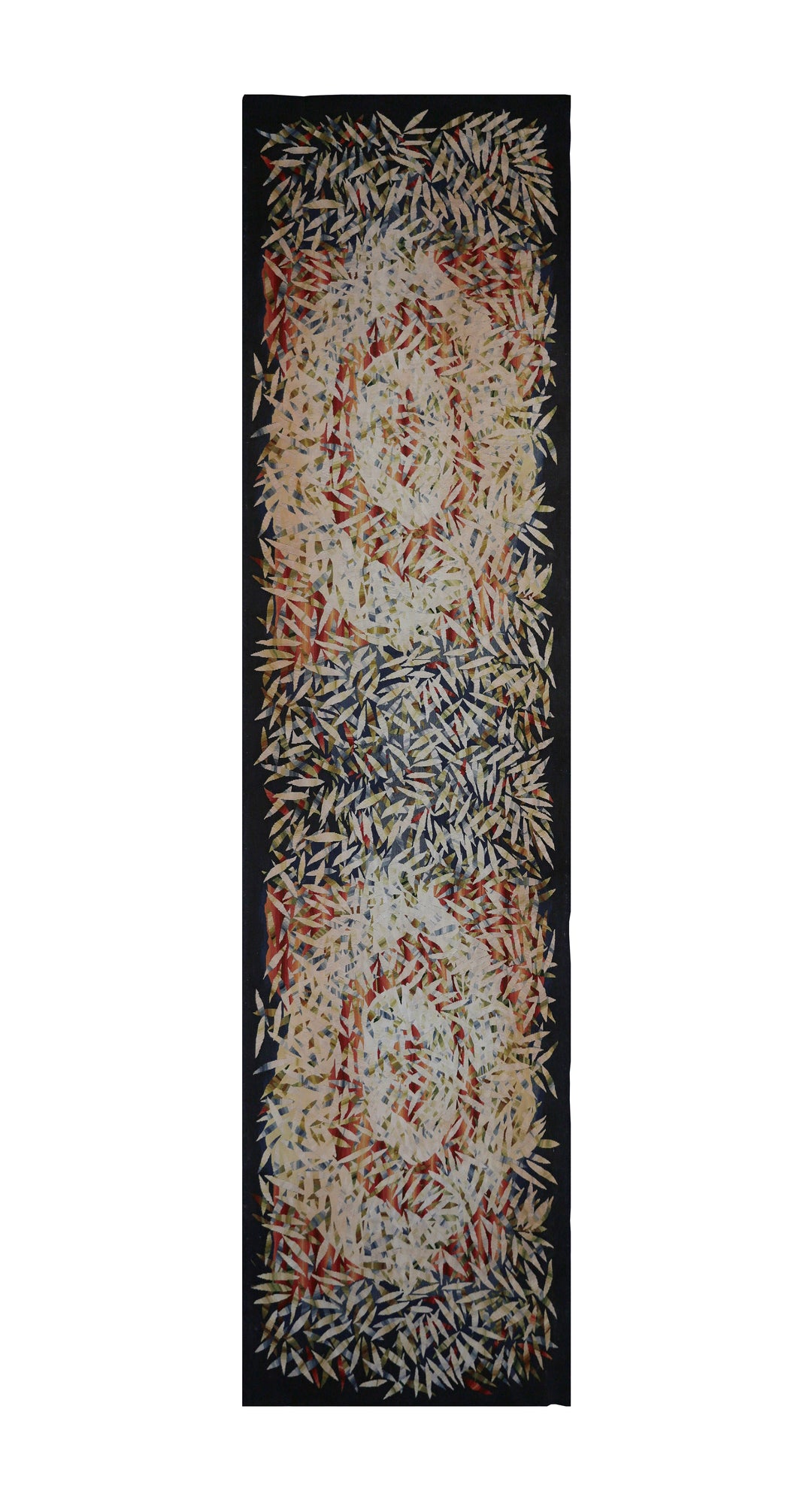 3'x12' Hand-Woven French Aubusson-Style Runner Rug