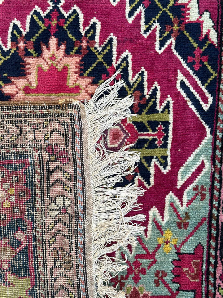 3'x19' Long Runner Rug | Antique Caucasian Runner Rug