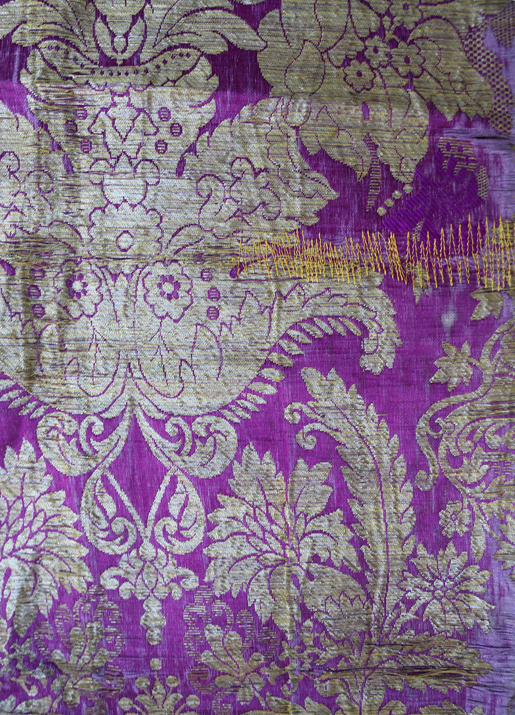 Antique Textile | European Damask Decorative Textile