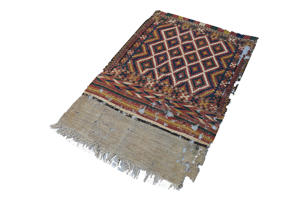  Uzbek Bag-face Small Area Rug