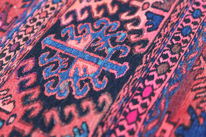 3'x4' Vintage Caucasian Kilim | Shahsavan Handwoven Rug
