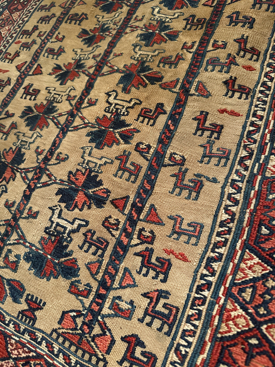 3'x5' Small Wool Area Rug |Afghan Baluch Rug