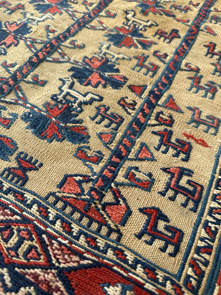 3'x5' Small Wool Area Rug |Afghan Baluch Rug