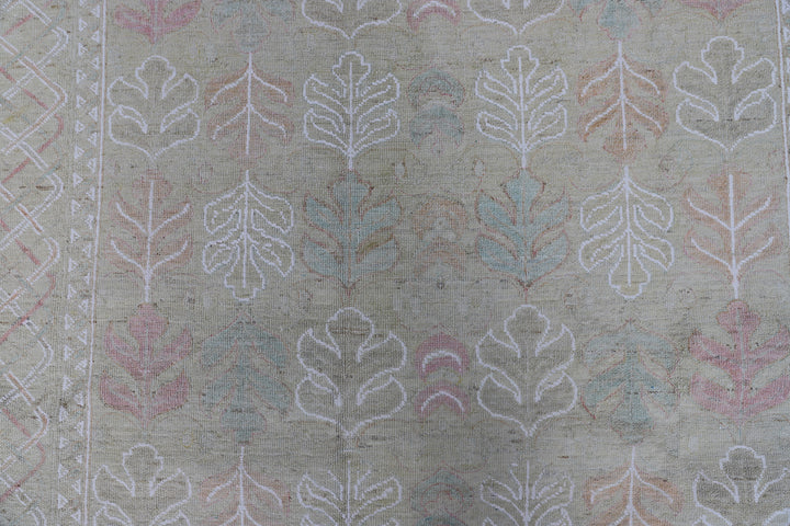 4' x 6' Ariana Transitional Leaf Design Hand-Knotted Rug