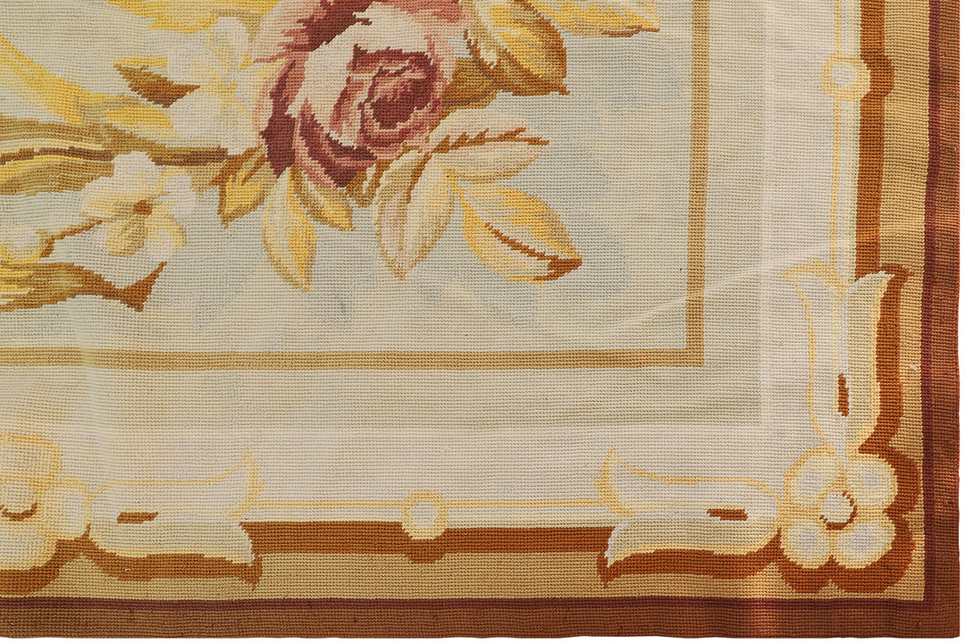 11'x15' Needlepoint Rug | Aubusson Design