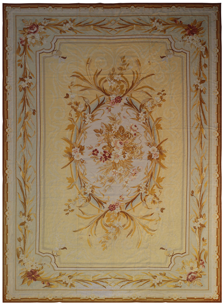 11'x15' Needlepoint Rug | Aubusson Design