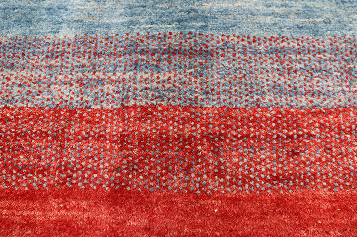 3'x5' Persian Gabbeh Geometric Rug | Jewel Tone Hand-Knotted Wool Rug