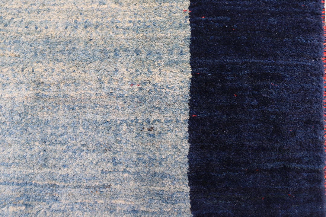 3'x5' Persian Gabbeh Geometric Rug | Jewel Tone Hand-Knotted Wool Rug