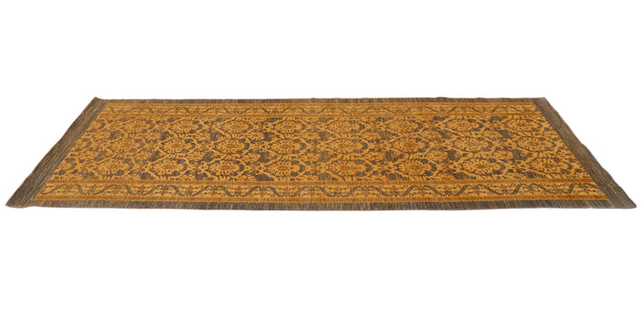 4'x11' Traditional Runner Rug– Earthtone Floral | Transitional Luxury Rug