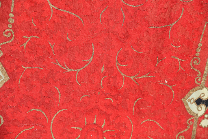 4'x12' Antique French Aubusson Wall Panels | Metallic Threads