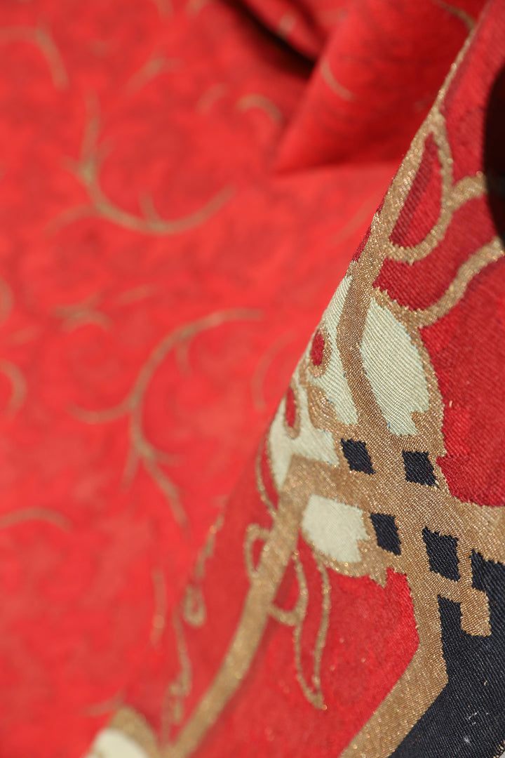 4'x12' Antique French Aubusson Wall Panels | Metallic Threads