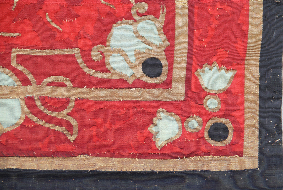 4'x12' Antique French Aubusson Wall Panels | Metallic Threads