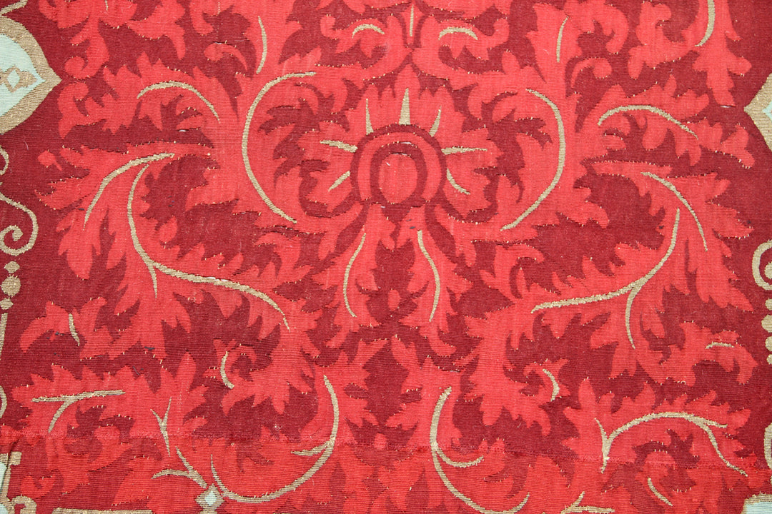 4'x12' Antique French Aubusson Wall Panels | Metallic Threads