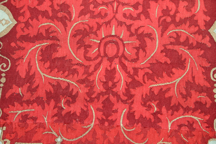 4'x12' Antique French Aubusson Wall Panels | Metallic Threads