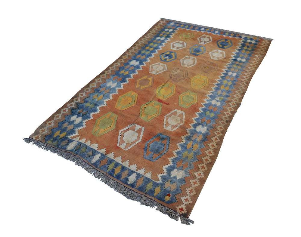 Terracotta Persian Ardabil Kilim