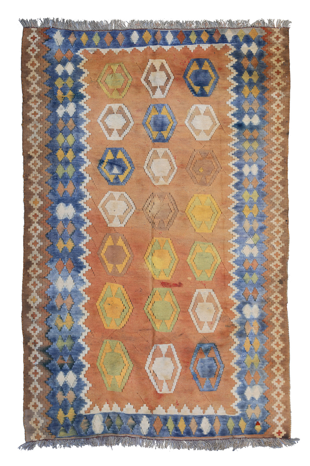 Terracotta Persian Ardabil Kilim