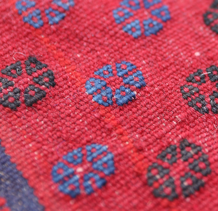 4'x4' Early 1900s Square Sofreh Kilim | Collectible Tribal Flat Weave