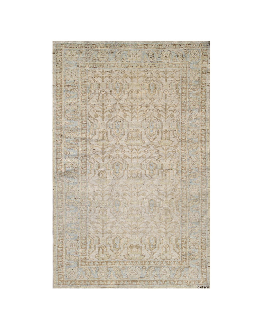 4'x6' Ariana Transitional Earth-Tone Serapi Rug – Hand-Knotted Afghan Wool Beauty