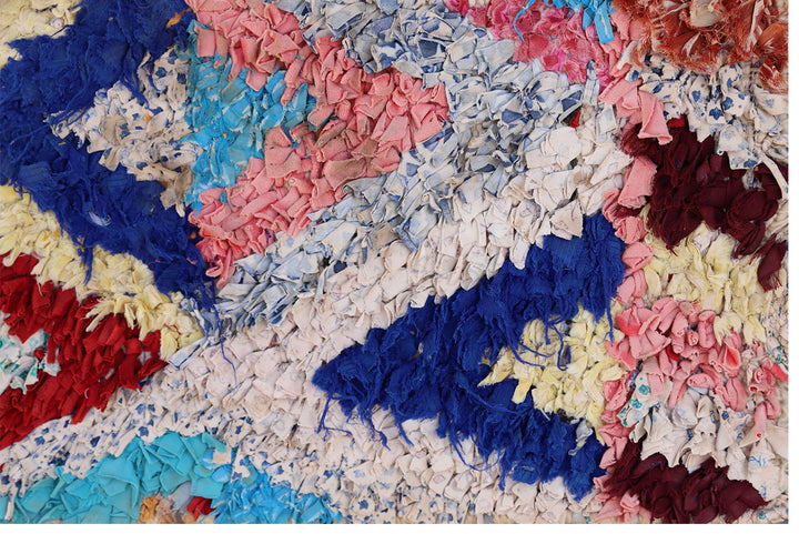 Vintage Moroccan Rug | Colorful Geometric Area Rug