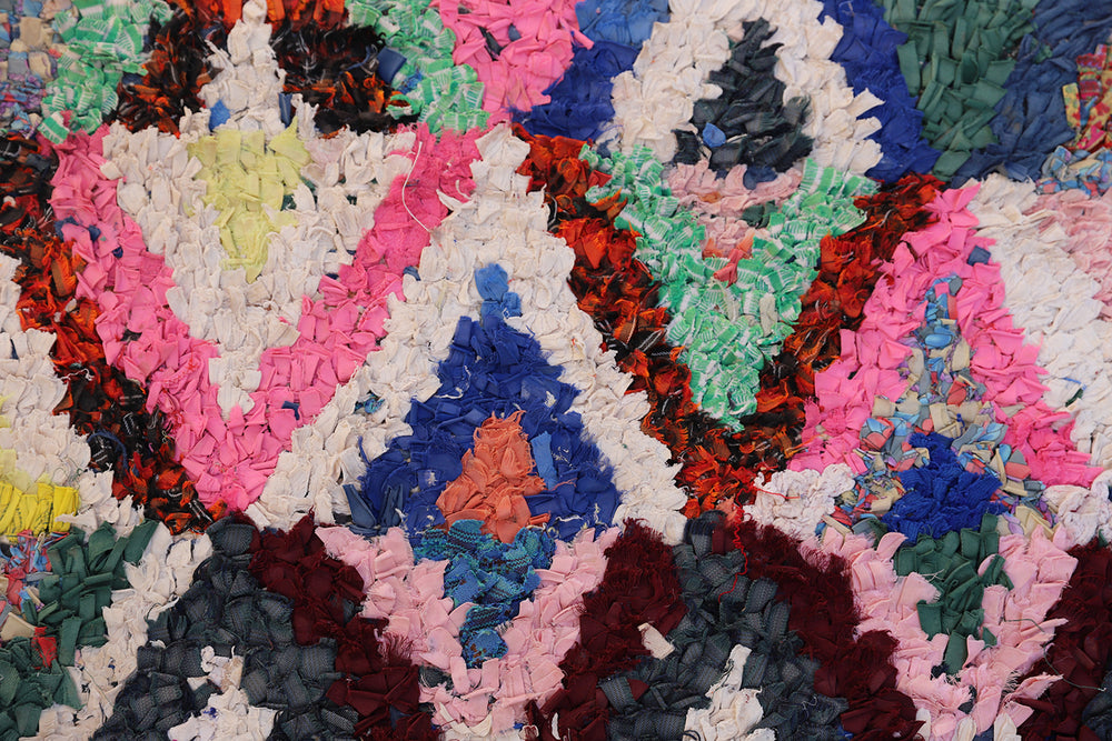 Vintage Moroccan Rug | Colorful Geometric Area Rug