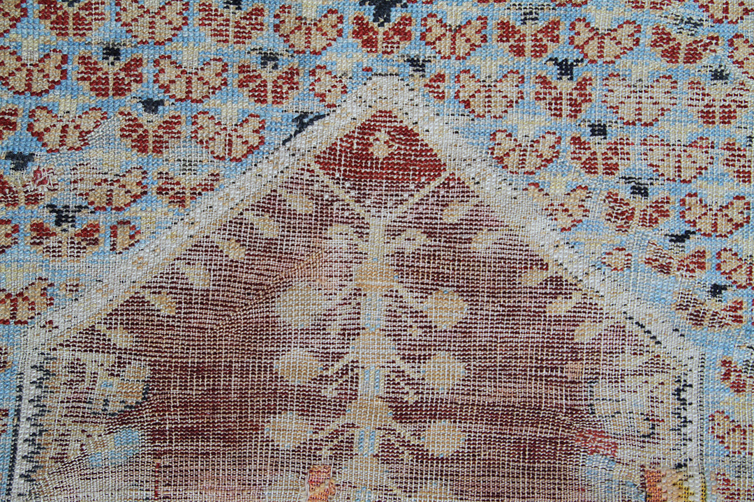 4'x6' Early 19th Century Turkish Ghiordes Prayer Rug
