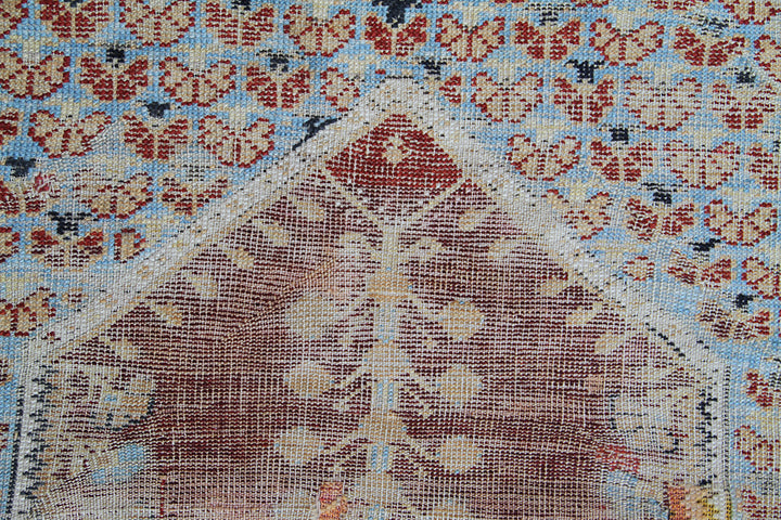 4'x6' Early 19th Century Turkish Ghiordes Prayer Rug