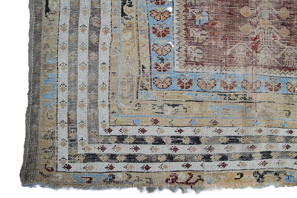 4'x6' Early 19th Century Turkish Ghiordes Prayer Rug