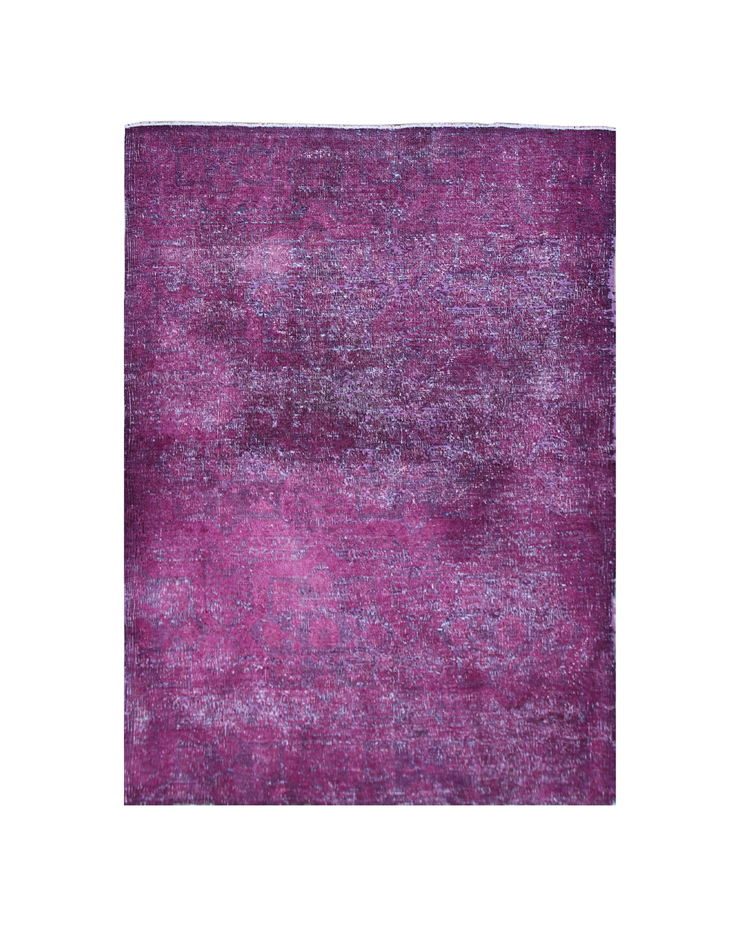 4'x6' Purple Aubergine Vintage Style Ariana Overdyed Rug
