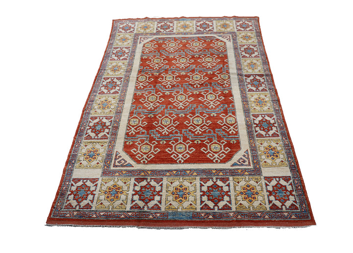 4'x6' Hand-Knotted Anatolian Rug | Organic Wool by Turkman Women