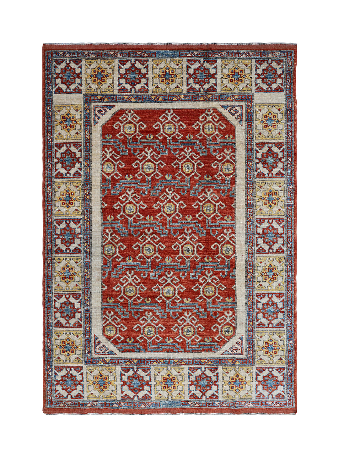 4'x6' Hand-Knotted Anatolian Rug | Organic Wool by Turkman Women