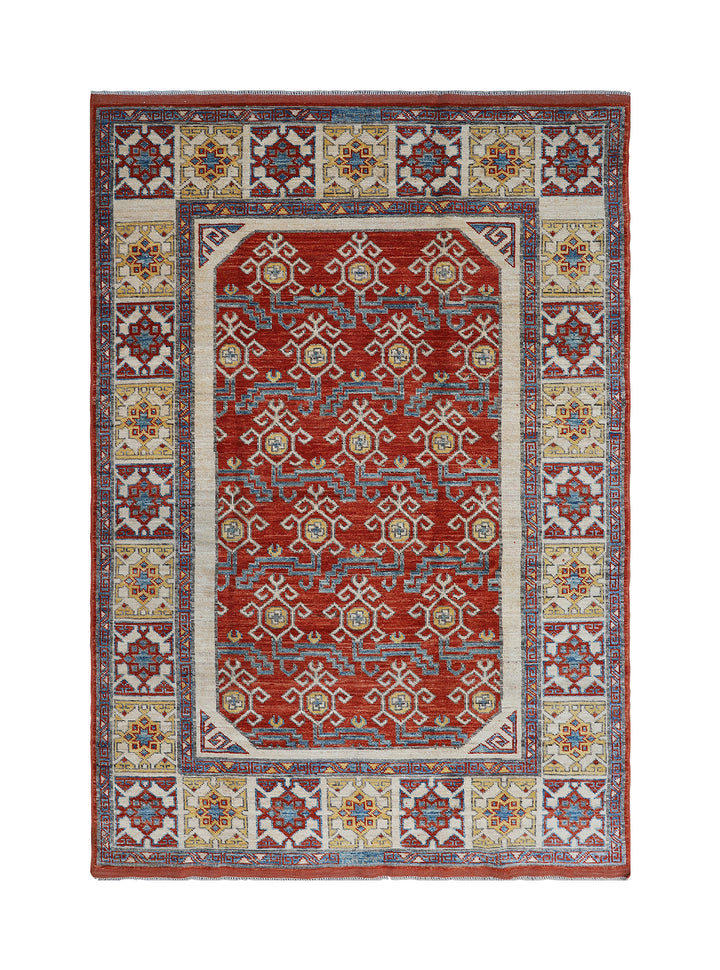 4'x6' Hand-Knotted Anatolian Rug | Organic Wool by Turkman Women