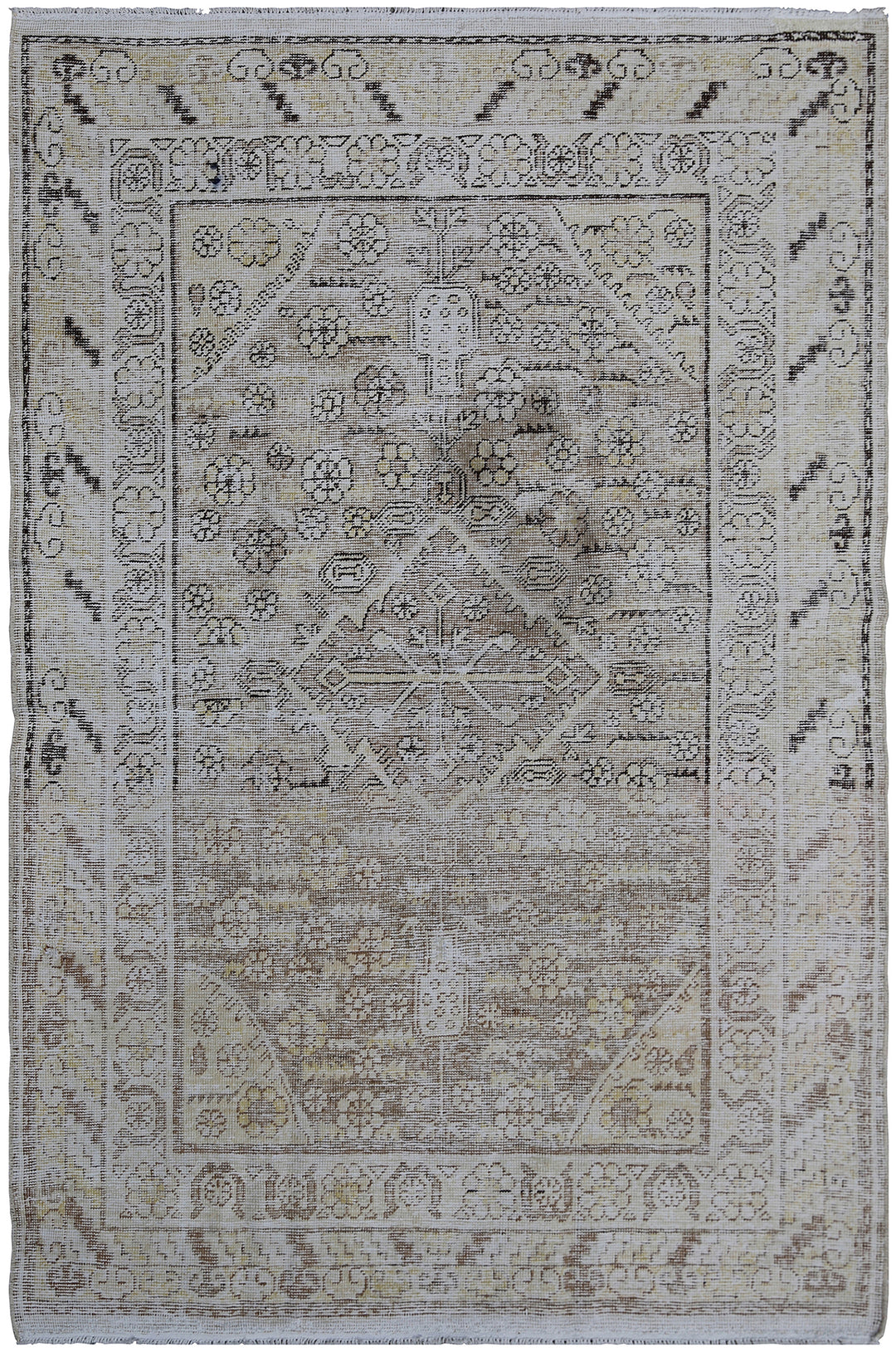 4'x6' Vintage Rug | Khotan Samarkand Area Rug