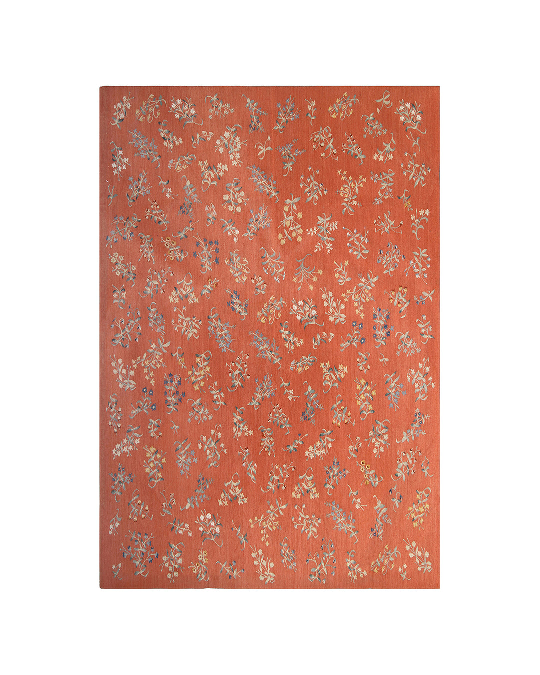 4'x6' Wool Aubusson Handwoven | Millefleur Aubusson Tapestry