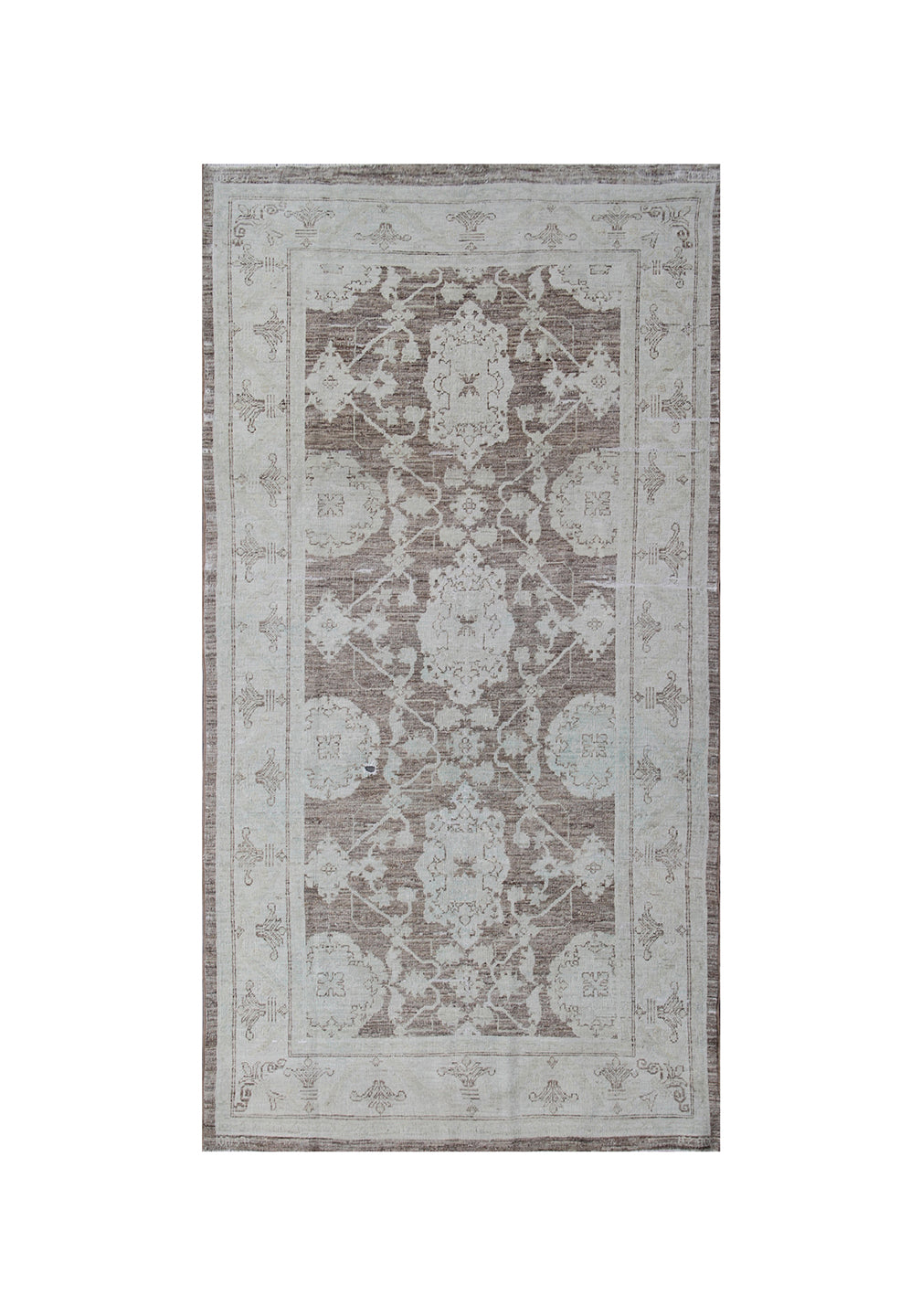4x7 Ariana Vintage Collection Agra Runner Pale Brown Beige
