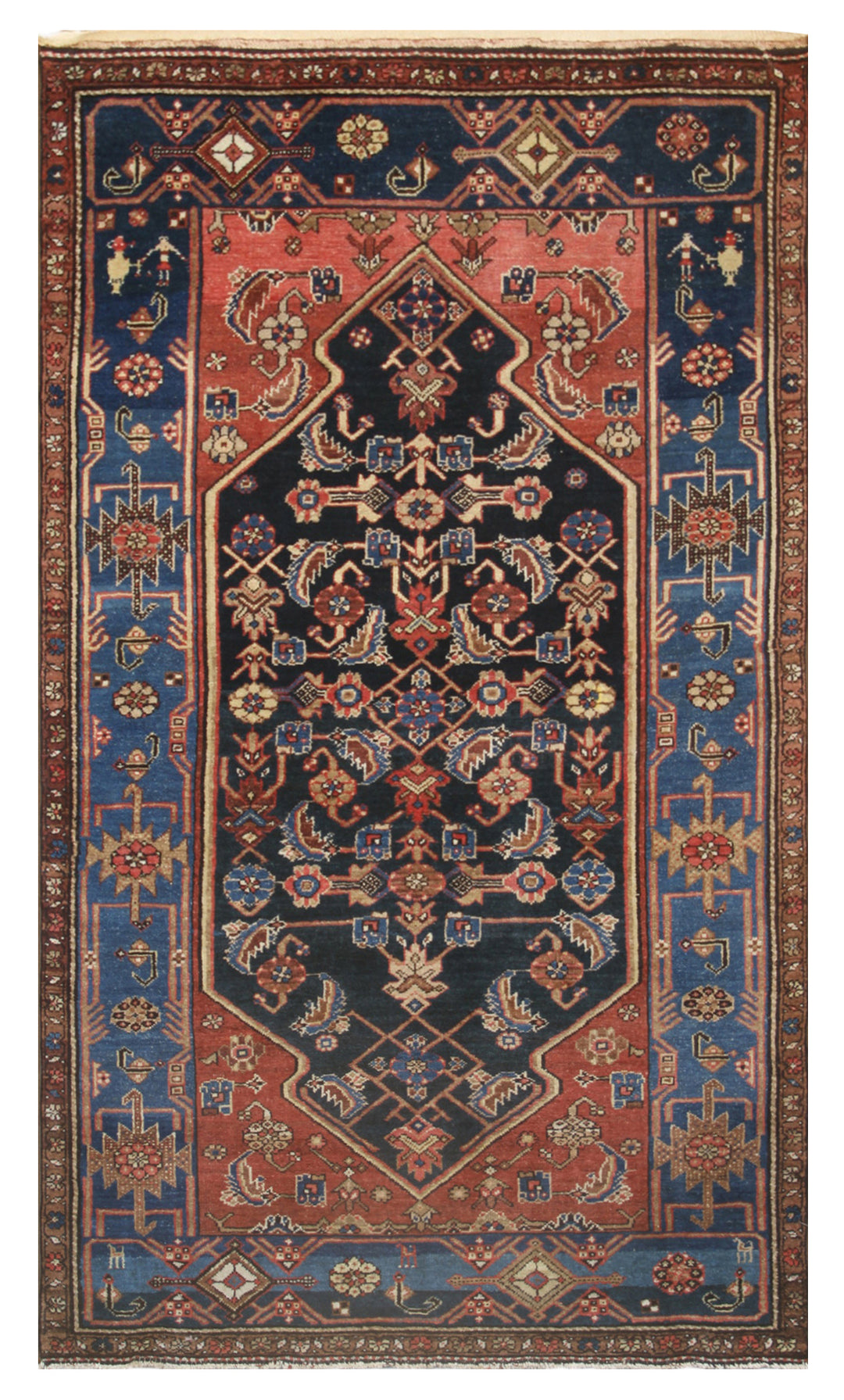 Vintage Persian Rug | Geometric Tribal Wool Rug