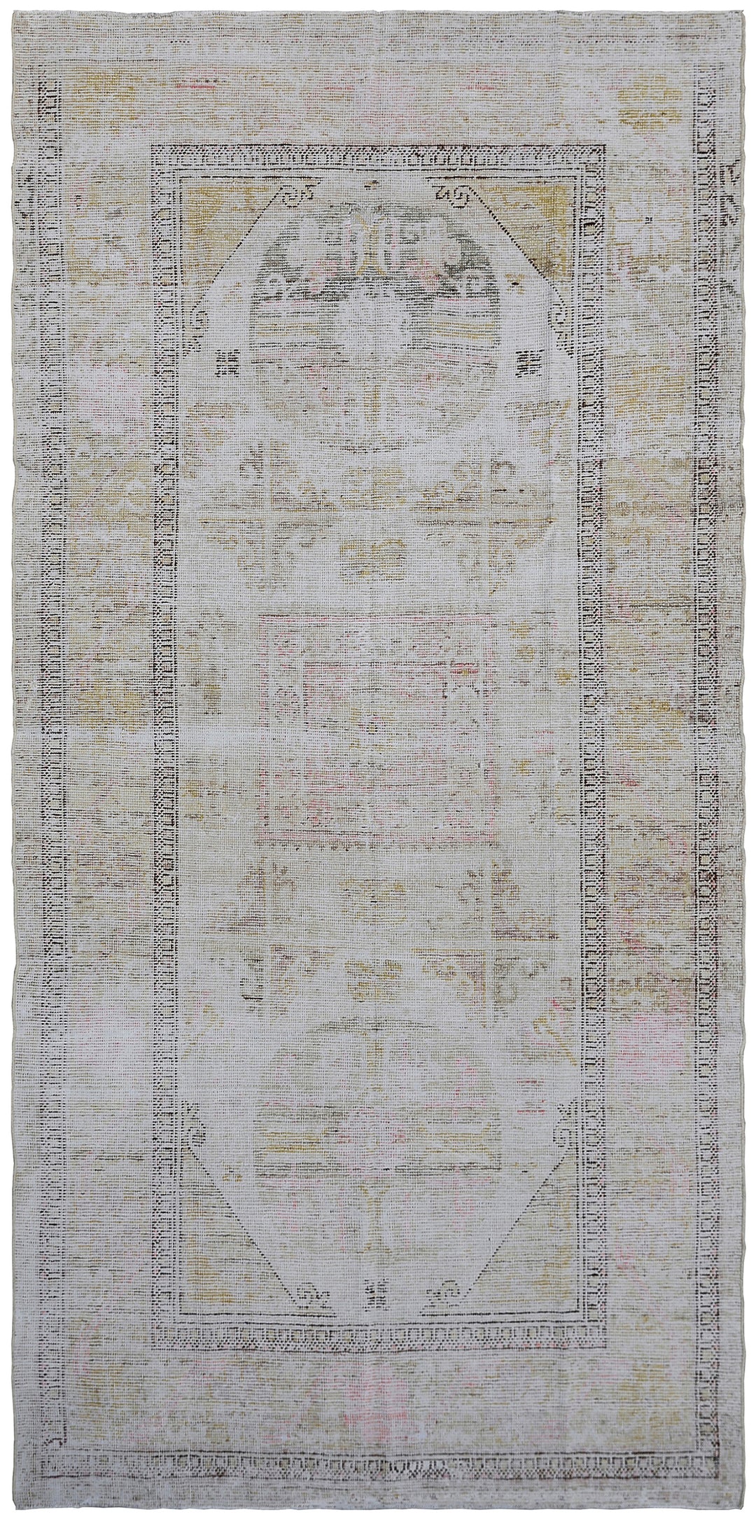 4'x9' Antique Khotan Rug | Vintage Samarkand Area Rug