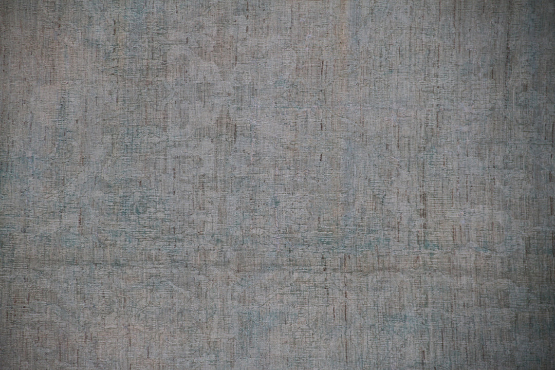 14'x19' Palace Size Hand Knotted Pale Blue Ariana Over-dye Rug