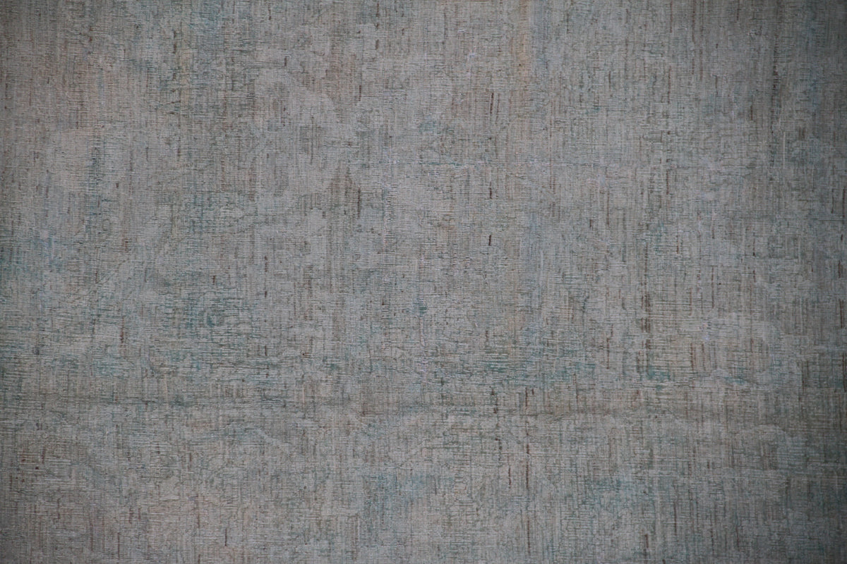 14'x19' Palace Size Hand Knotted Pale Blue Ariana Over-dye Rug