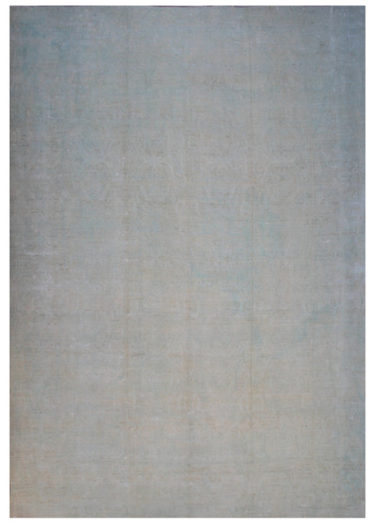 14'x19' Palace Size Hand Knotted Pale Blue Ariana Over-dye Rug
