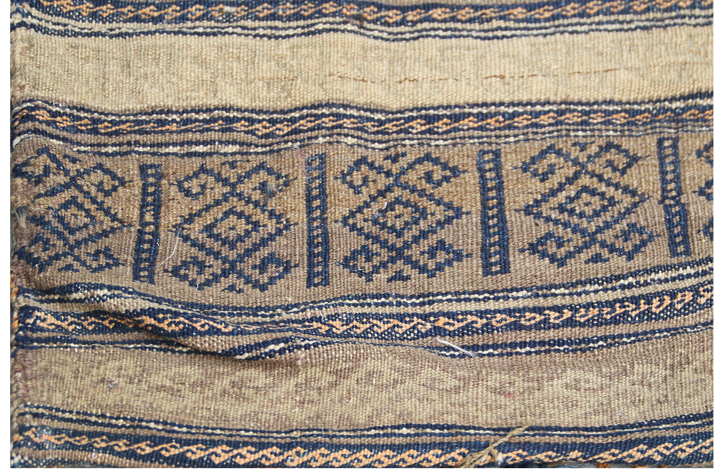 2'x4' Vintage Tribal Uzbek Saddlebag Decorative Kilim