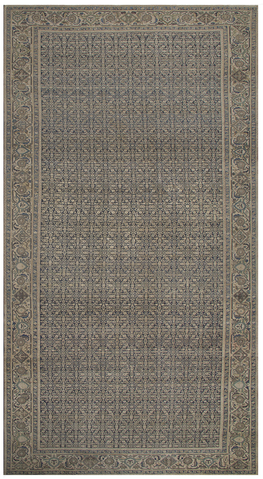 12'x23' Antique Semi-Antique Persian Malayer Rug