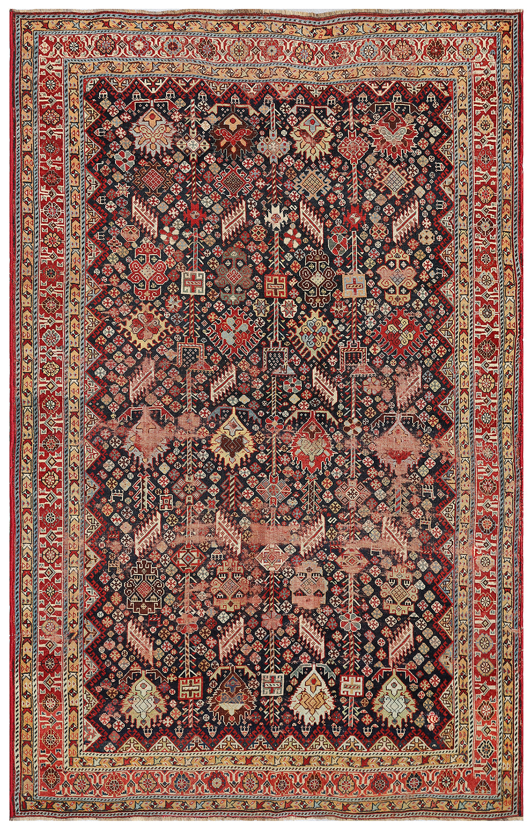 6'x9' Antique Tribal Persian Qashqai Rug