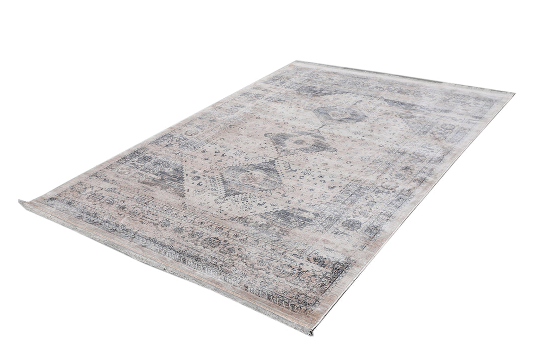 4'x6' Persian Vintage Design Machine Made Rug