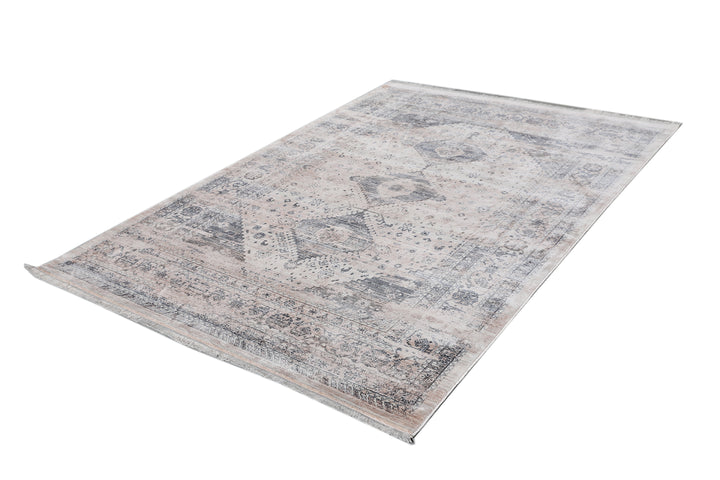 4'x6' Persian Vintage Design Machine Made Rug