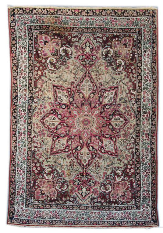 4'x6' Kermanshah Antique and Semi Antique