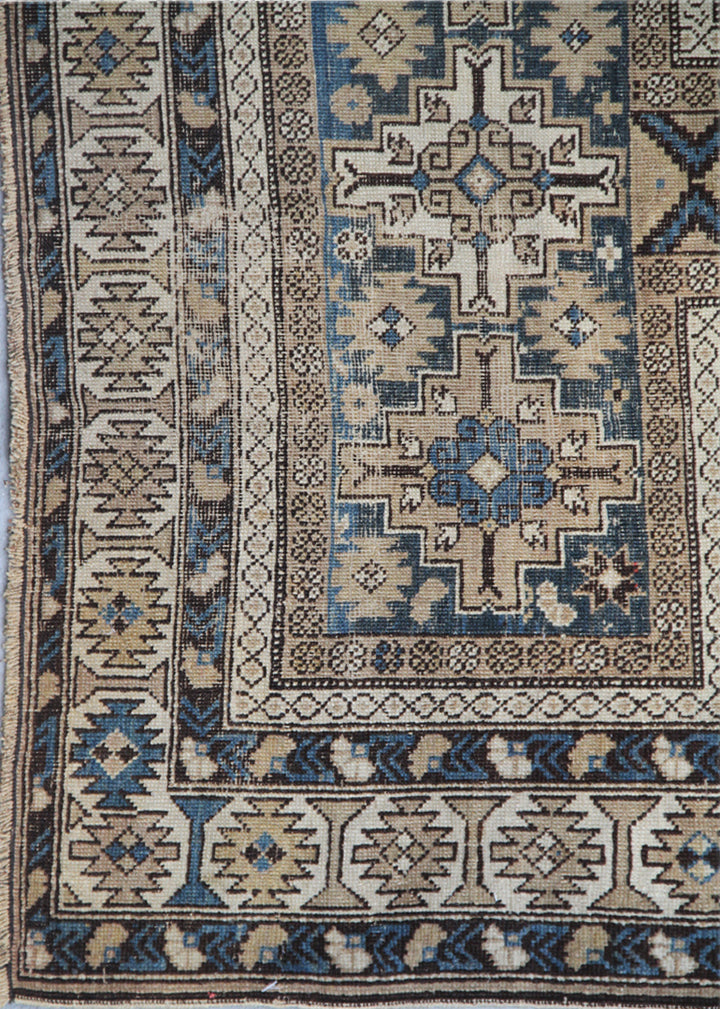 4'x5' Antique And Semi Antique Caucasian Rug