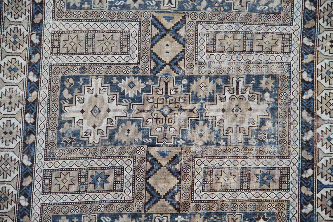 4'x5' Antique And Semi Antique Caucasian Rug