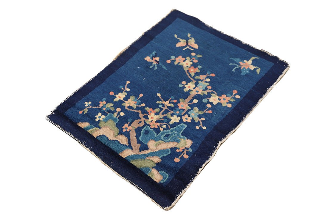 2'x3' Antique Peking Rug | Late 1800s | Hand-Knotted Wool Rug
