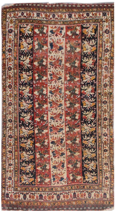4x7 Persian Afshar Antique And Semi Antique Rug
