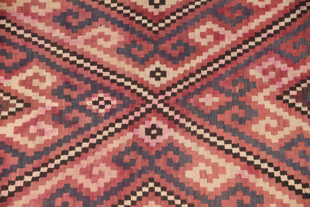 8'x14' Vintage Maimana Kilims | Afghan Tribal Maimana Kilim